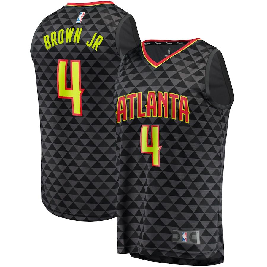 Charlie Brown Jr. Atlanta Hawks Fanatics Branded Fast Break Player Jersey - Icon Edition - Black