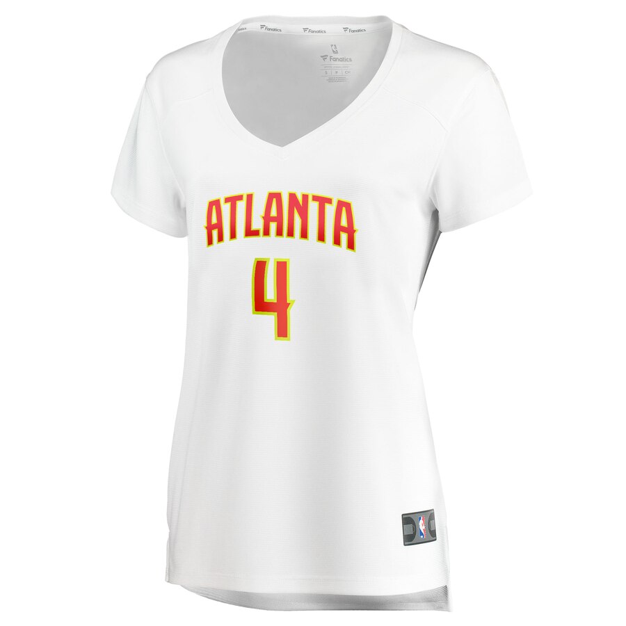 Alternative view of Charlie Brown Jr. Atlanta Hawks Fanatics Branded Women's Fast Break Player Jersey - Association Edition - White