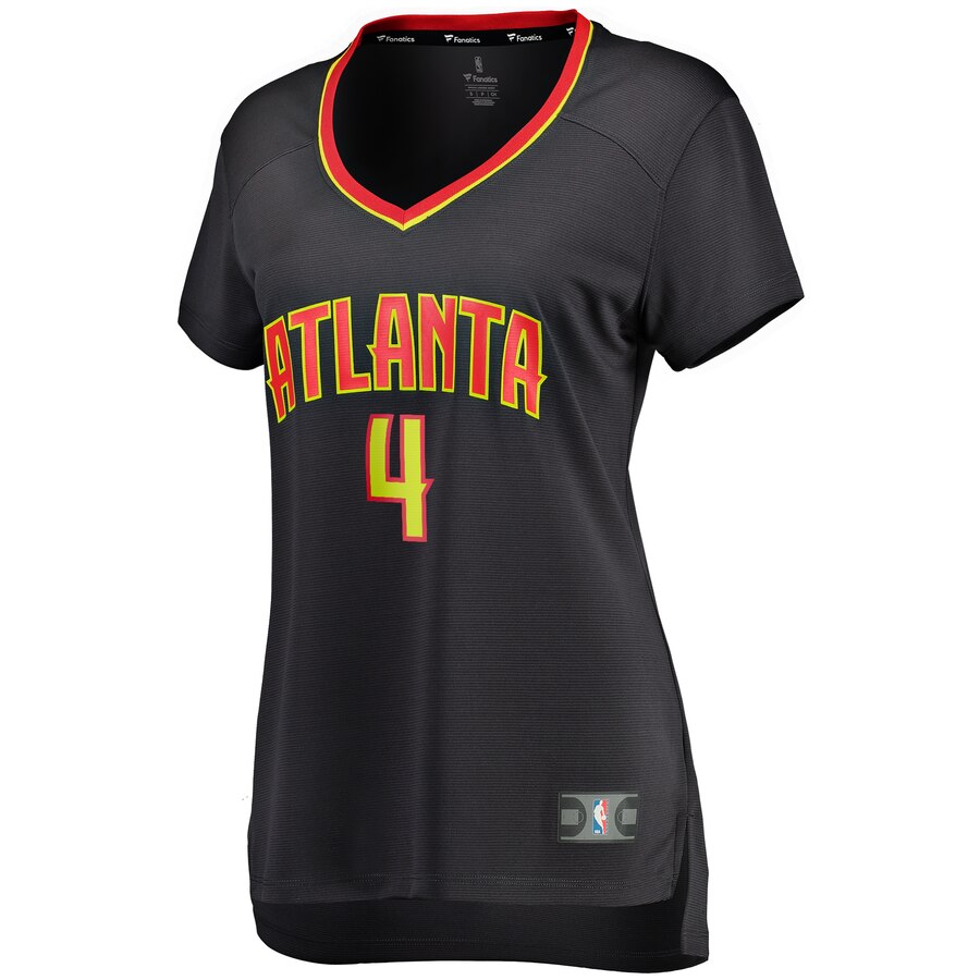Alternative view of Charlie Brown Jr. Atlanta Hawks Fanatics Branded Women's Fast Break Player Jersey - Icon Edition - Black