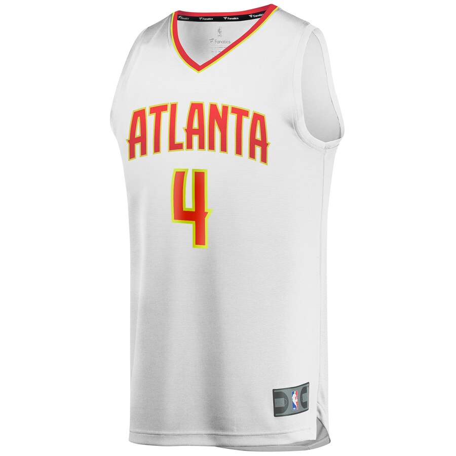 Alternative view of Charlie Brown Jr. Atlanta Hawks Fanatics Branded Youth Fast Break Player Jersey - Association Edition - White