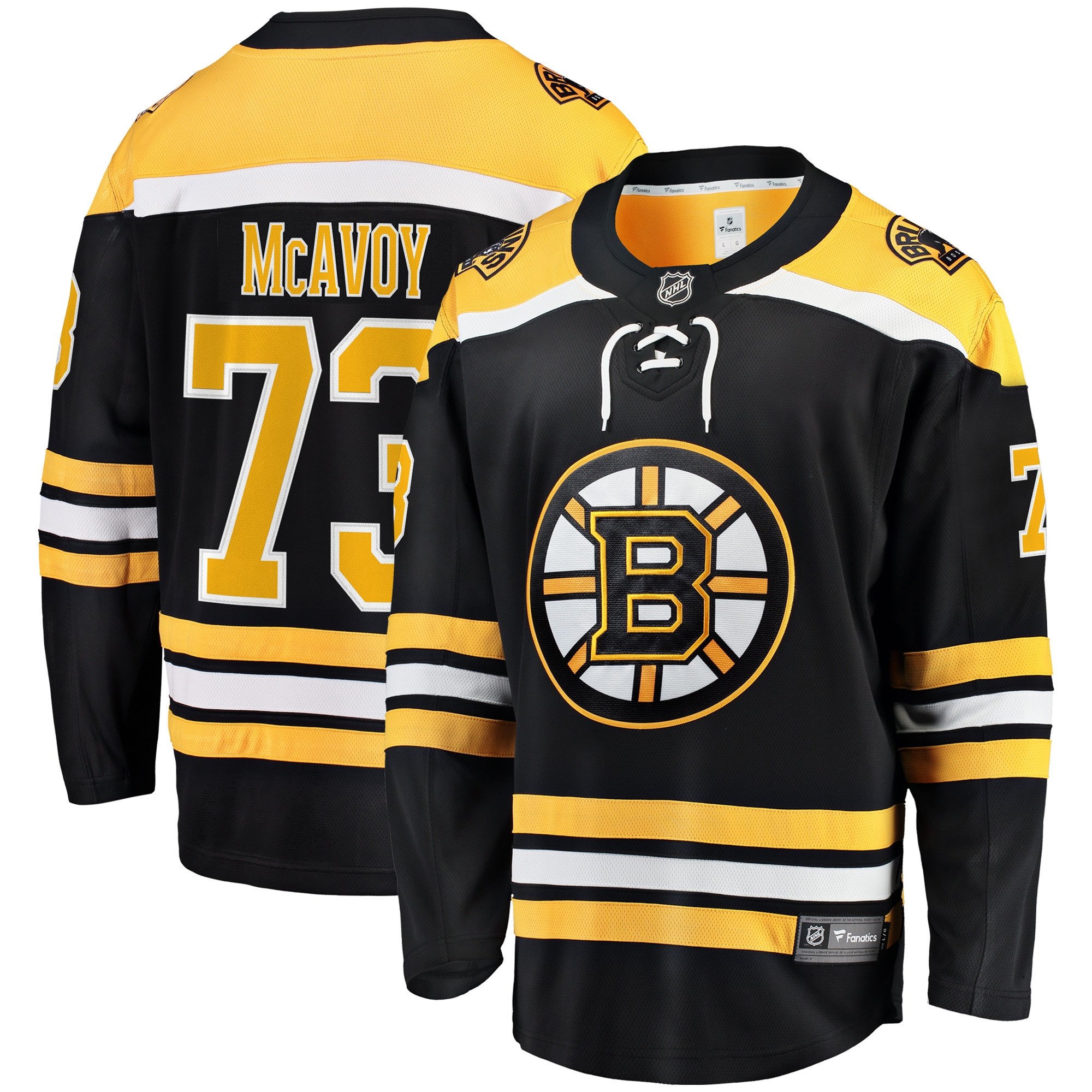 Charlie McAvoy 73 Boston Bruins Home Breakaway Jersey - Men, Black - JS912 