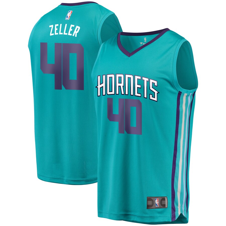Charlotte Hornets Cody Zeller Fanatics Branded Youth Fast Break Player Jersey - Icon Edition - Teal