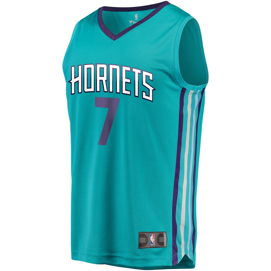 Alternative view of Charlotte Hornets Dwayne Bacon Fanatics Branded Youth Fast Break Player Jersey - Icon Edition - Teal