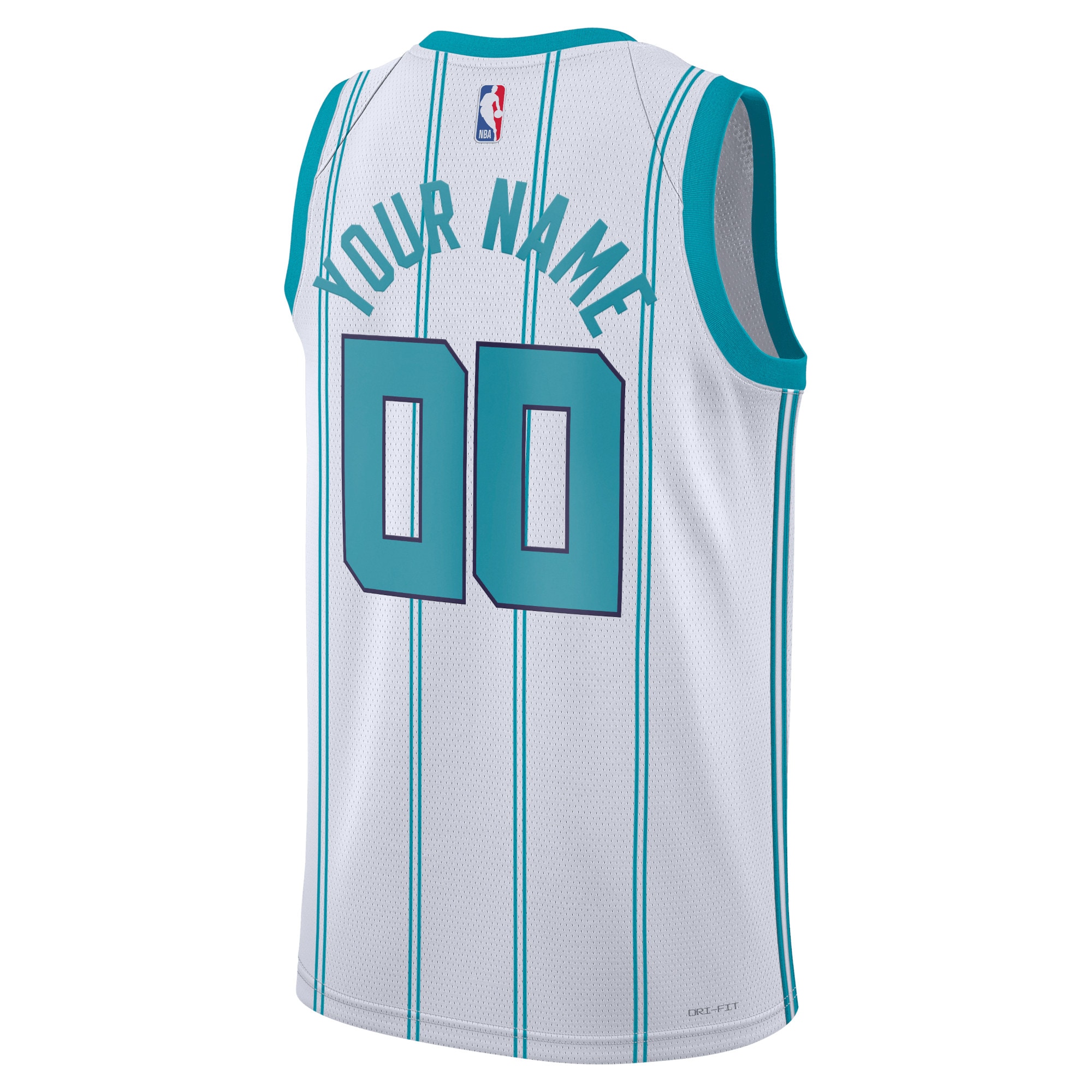 Alternative view of Charlotte Hornets Jordan Association Edition Swingman Jersey - Custom - Unisex - JS408 