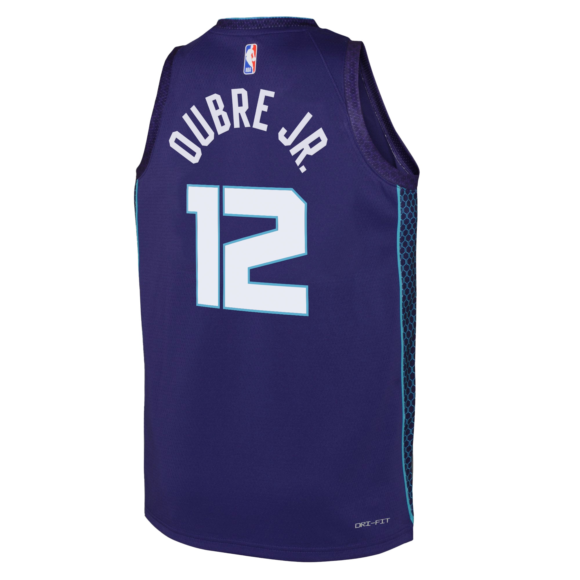 Alternative view of Charlotte Hornets Jordan Brand Statement Edition Swingman Jersey - Purple - Kelly Oubre Jr. - Youth - JS188 