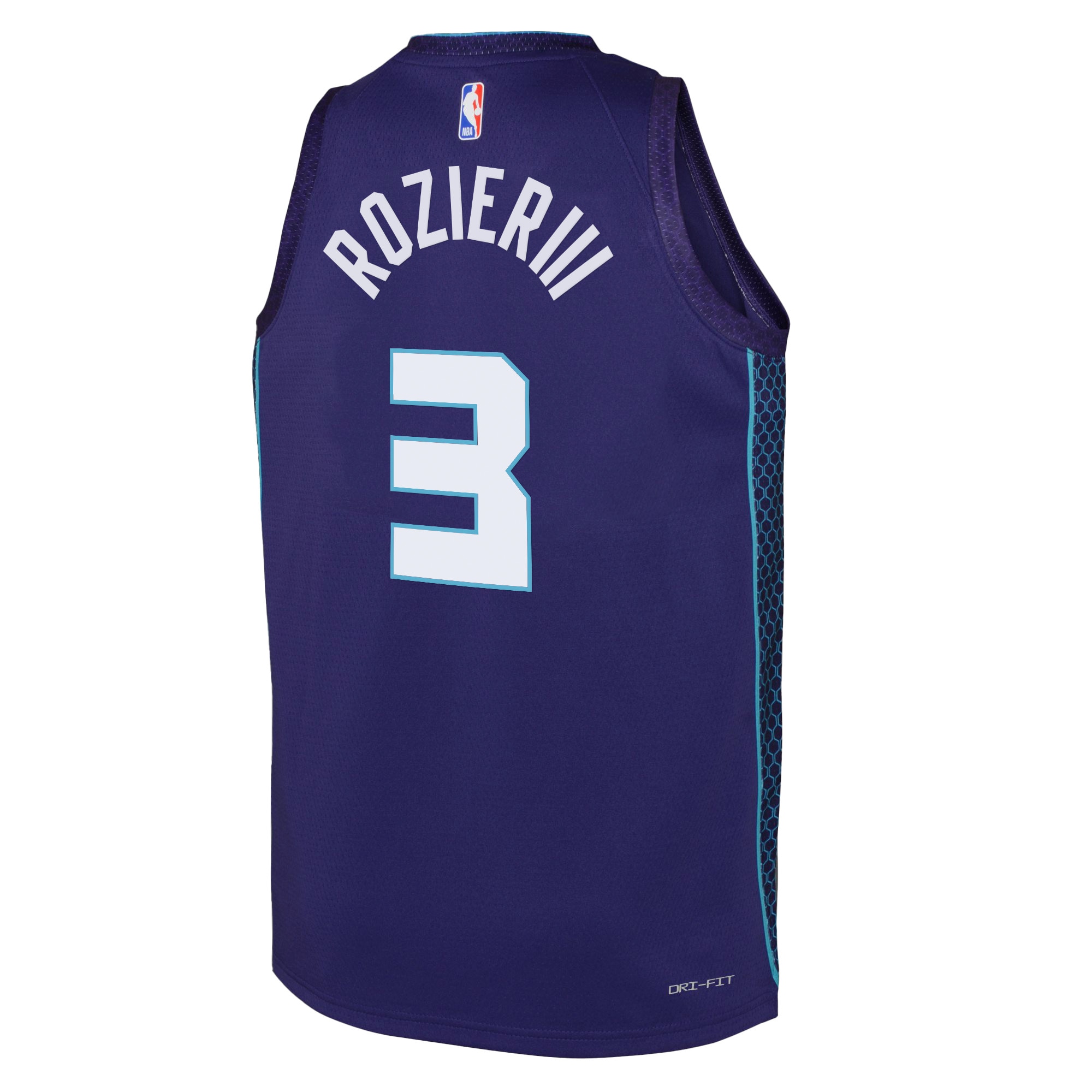 Alternative view of Charlotte Hornets Jordan Brand Statement Edition Swingman Jersey - Purple - Terry Rozier III - Youth - JS674 