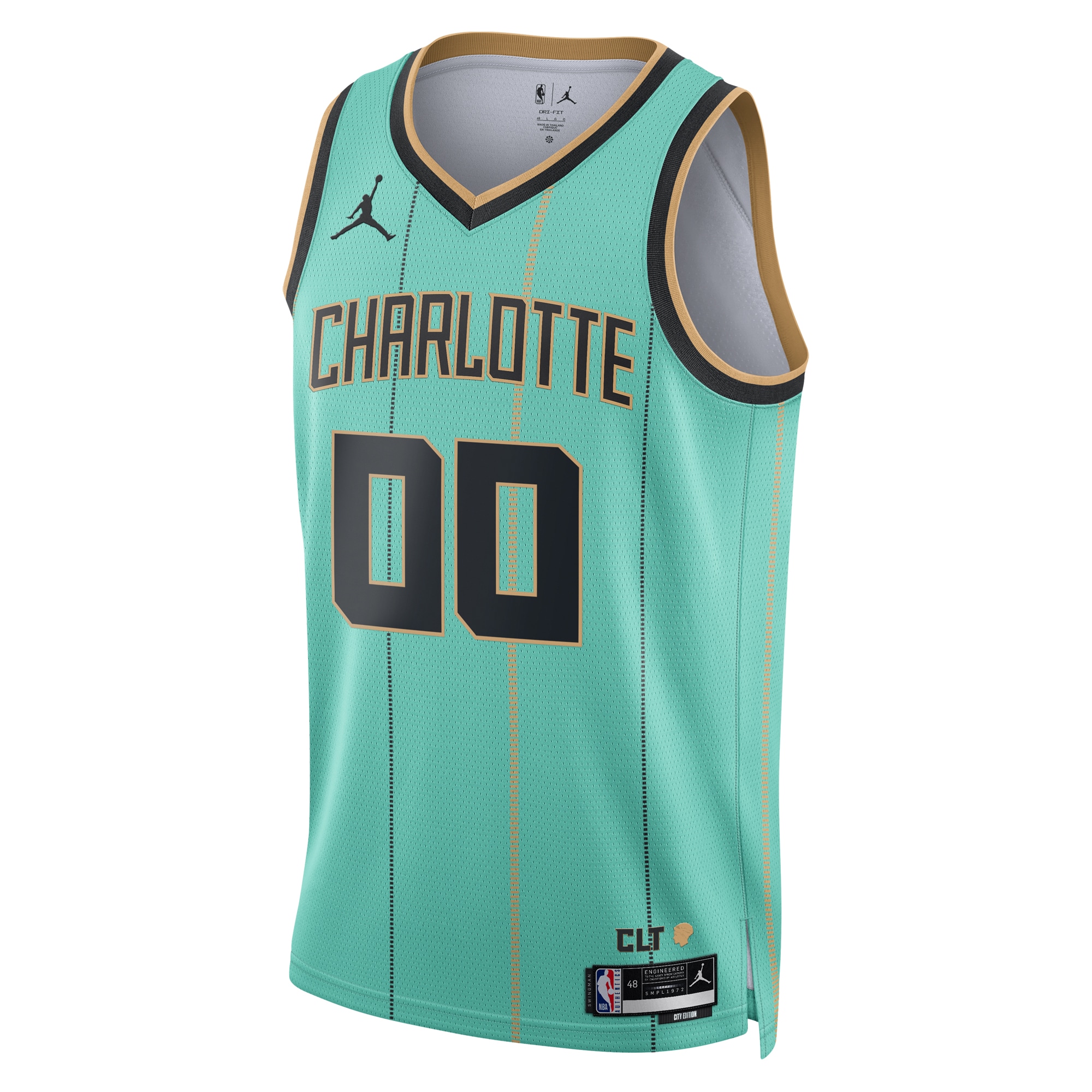 Alternative view of Charlotte Hornets Jordan City Edition Swingman Jersey 2024 - Custom - Unisex - JS155 