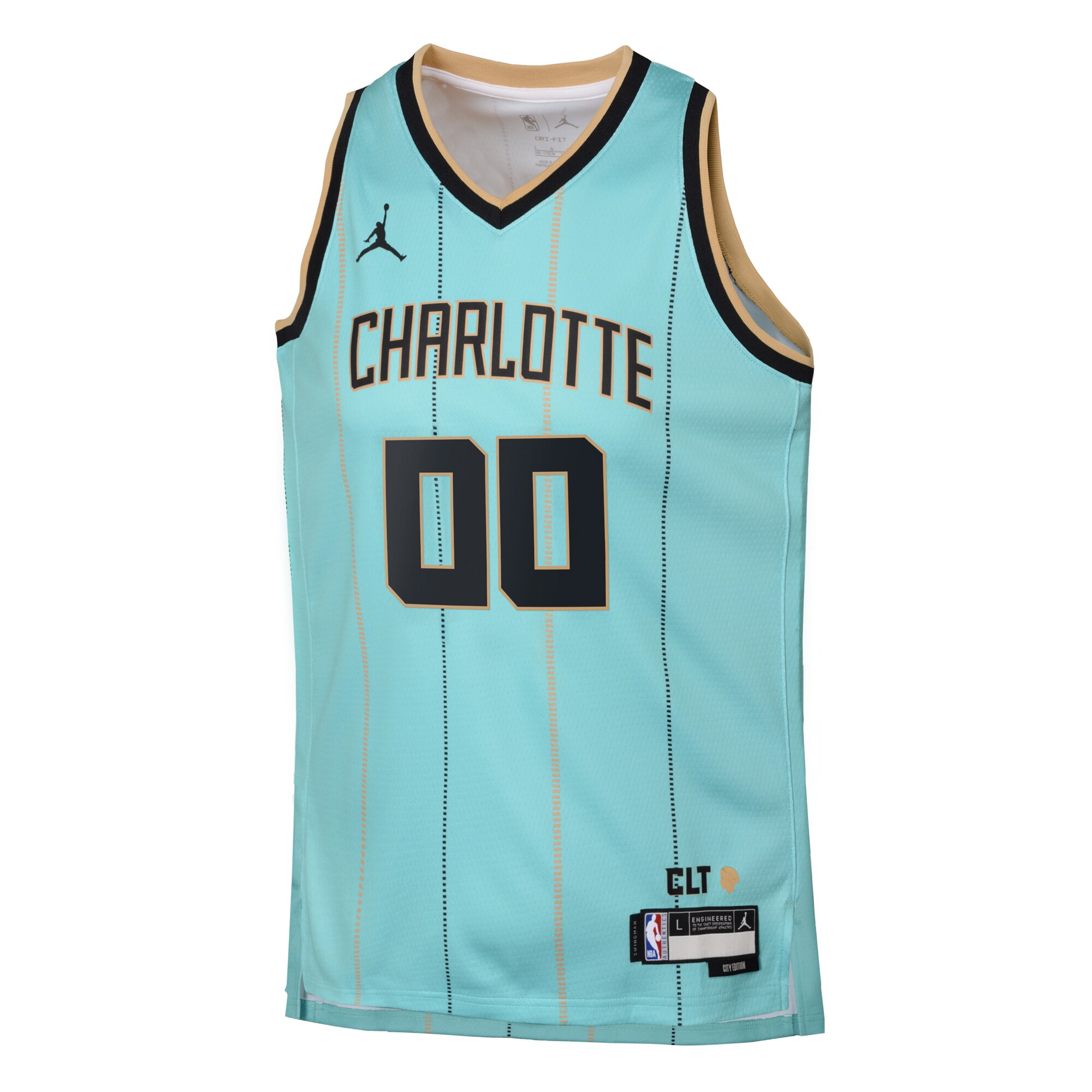 Alternative view of Charlotte Hornets Jordan City Edition Swingman Jersey 2024 - Custom - Youth - JS220 