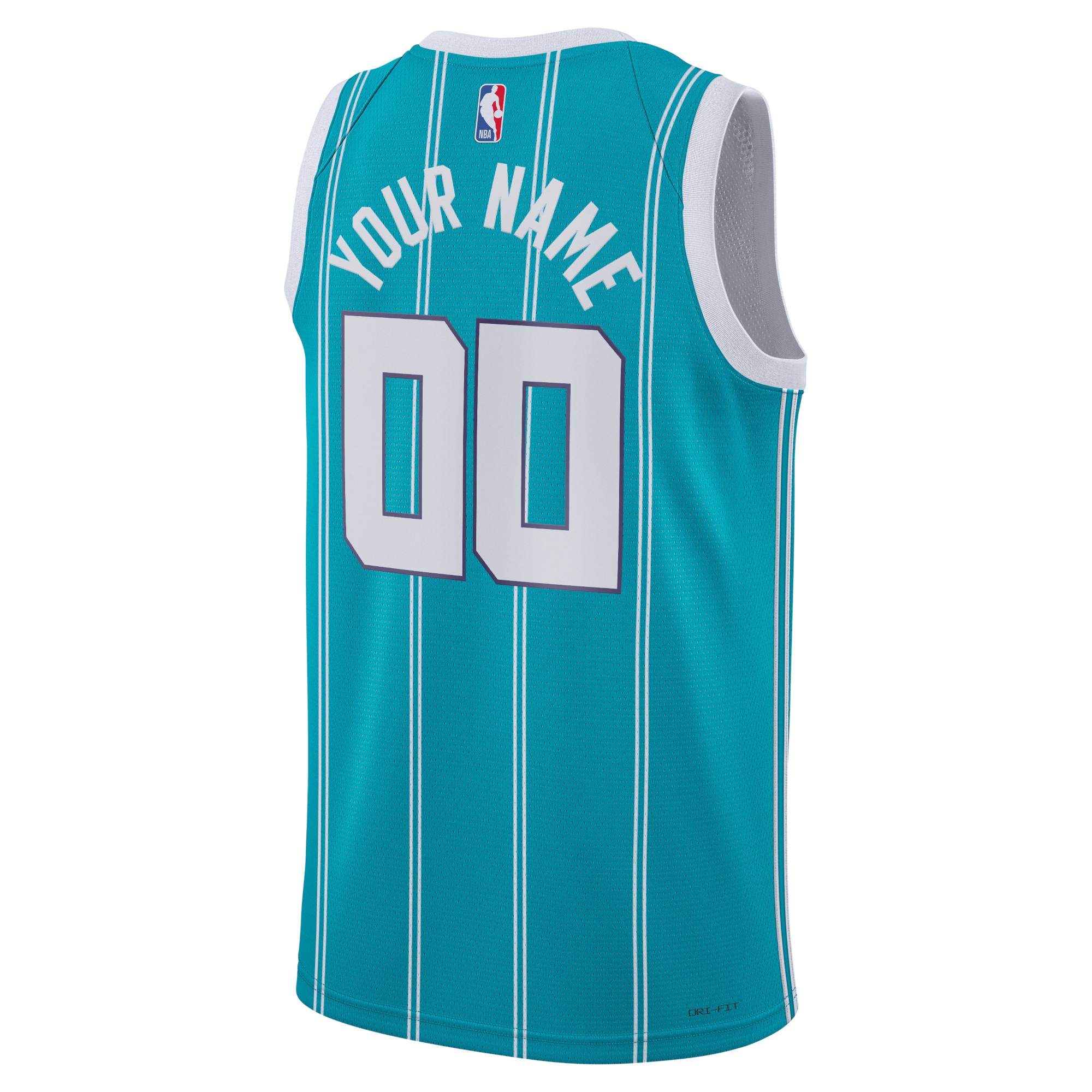 Alternative view of Charlotte Hornets Jordan Icon Edition Swingman Jersey - Custom - Unisex - JS971 