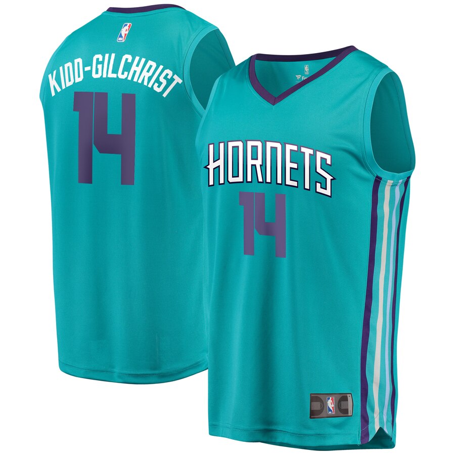 Charlotte Hornets Michael Kidd-gilchrist Fanatics Branded Youth Fast Break Player Jersey - Icon Edition - Teal
