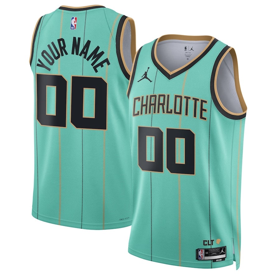 Charlotte Hornets Unisex 2024/25 Custom Swingman Jersey - City Edition - Mint - JS572 