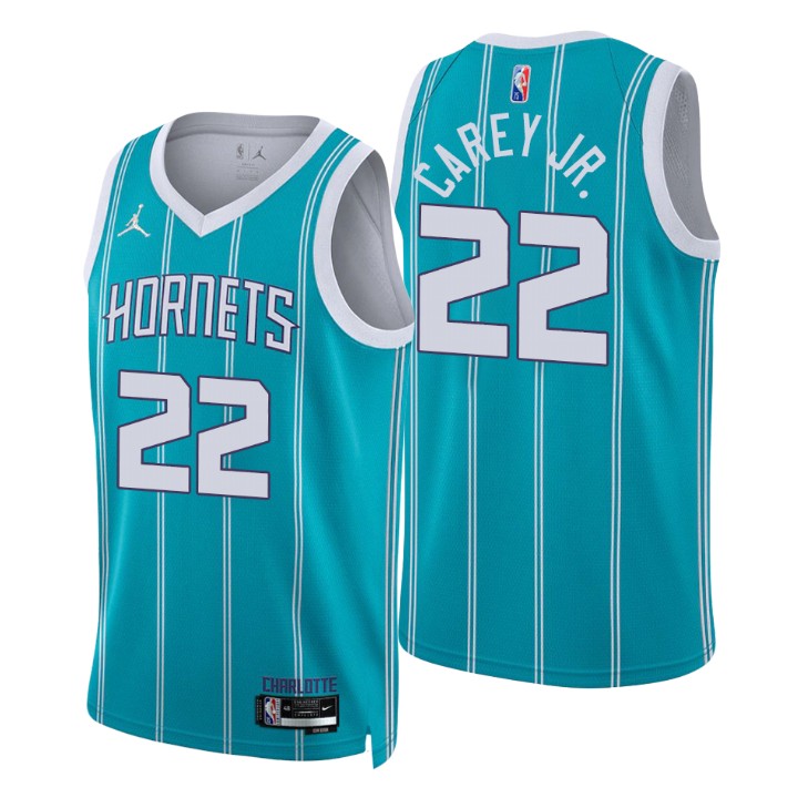 Charlotte Hornets Vernon Carey Jr. 75th Anniversary Diamond Jersey Icon