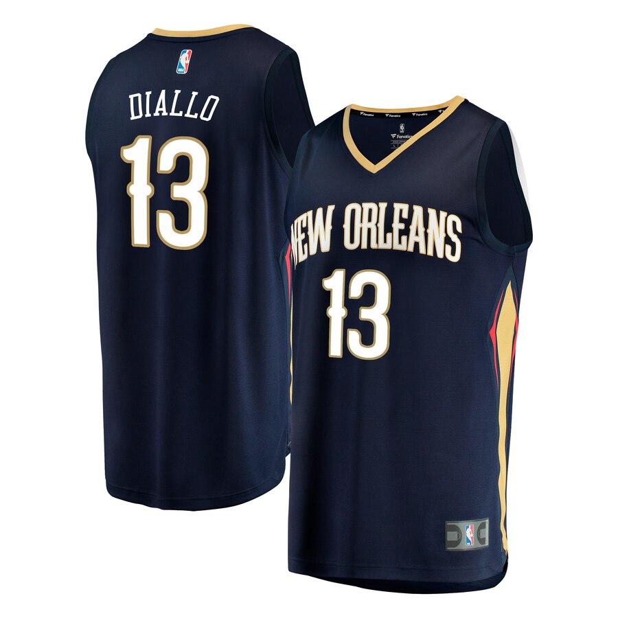 Cheick Diallo New Orleans Pelicans Fanatics Branded Youth Fast Break Player Jersey - Icon Edition - Navy