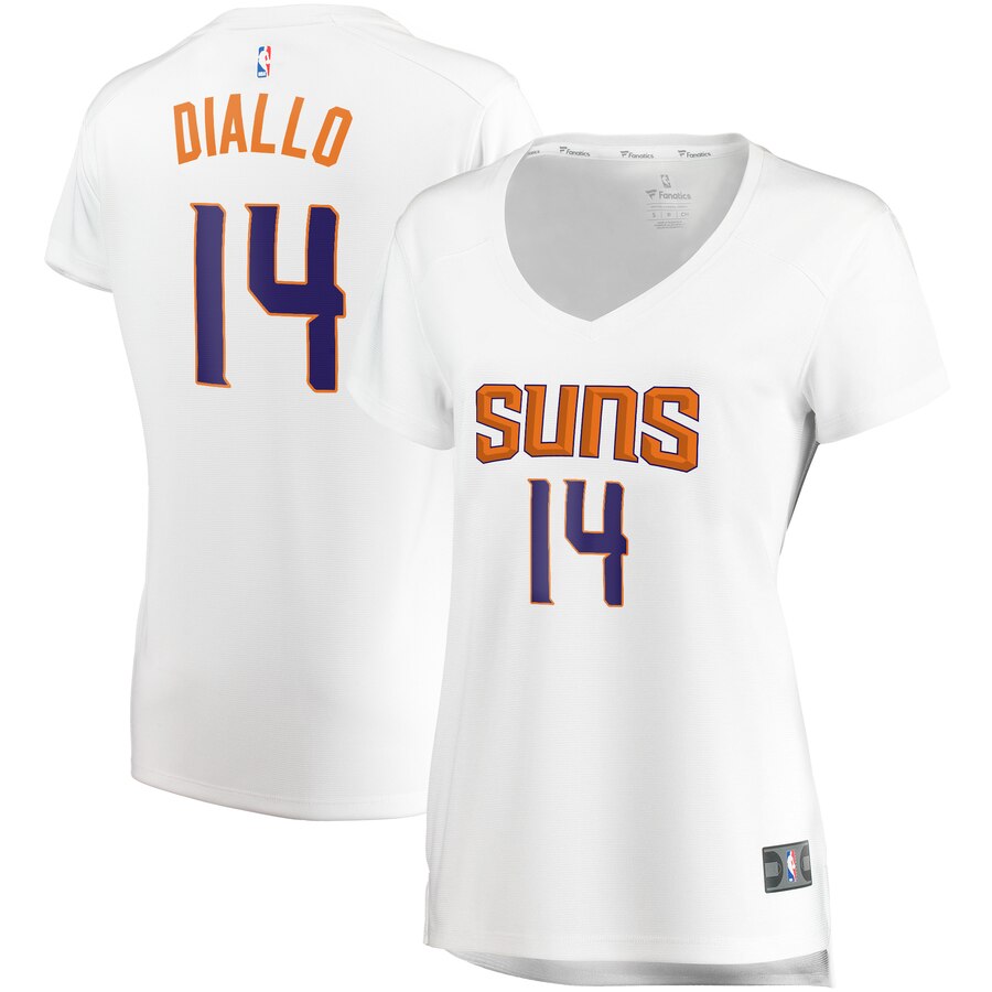 Cheick Diallo Phoenix Suns Fanatics Branded Women's Fast Break Player Replica Jersey - Association Edition - White