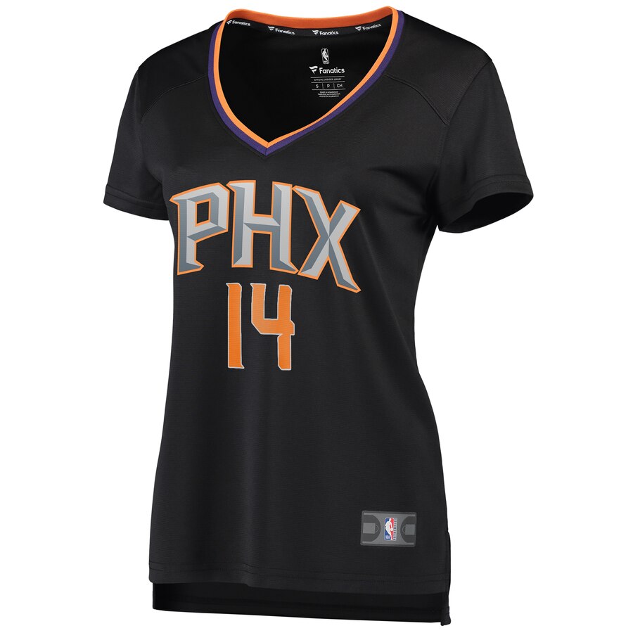 Alternative view of Cheick Diallo Phoenix Suns Fanatics Branded Women's Fast Break Player Replica Jersey - Statement Edition - Black