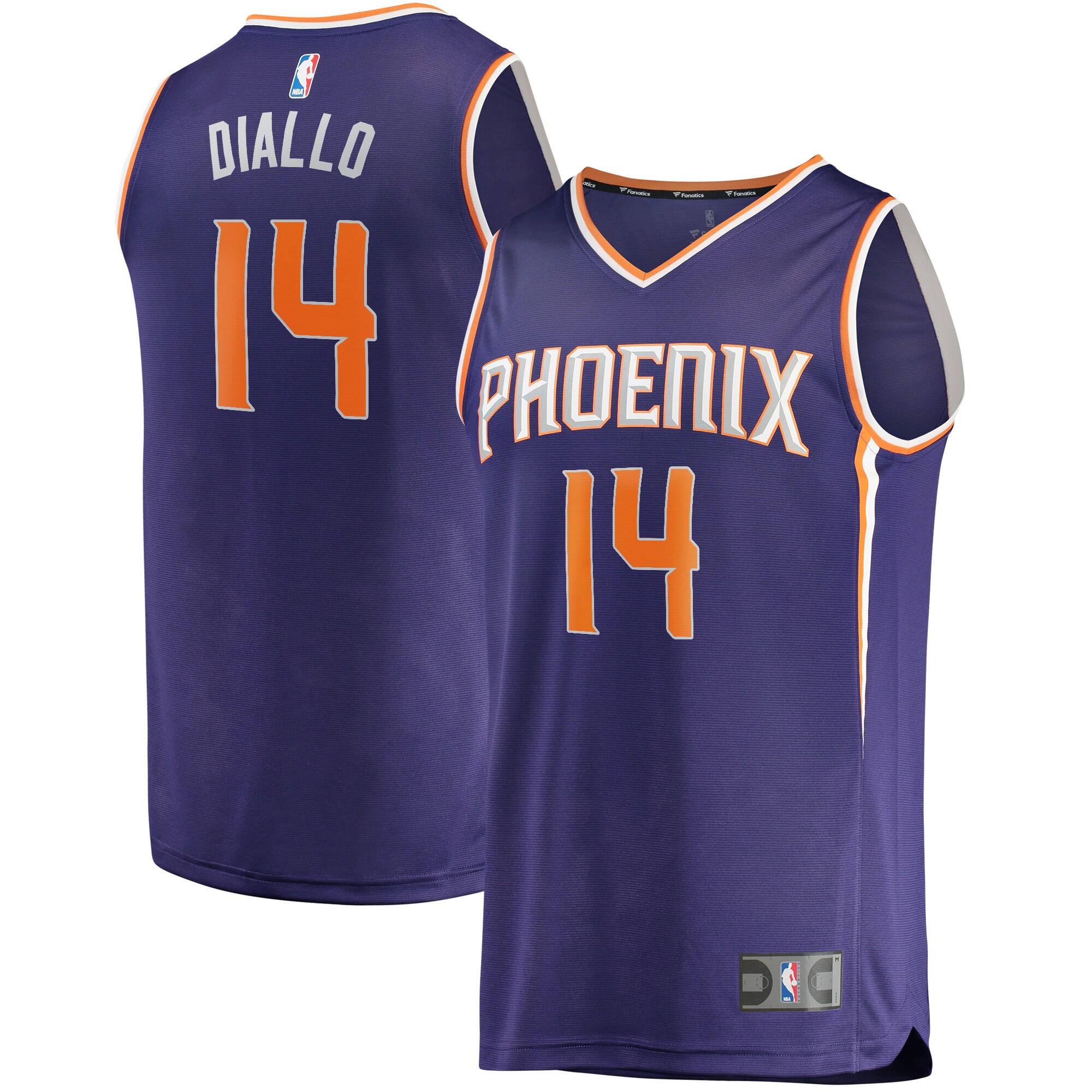 Alternative view of Cheick Diallo Phoenix Suns Fanatics Branded Youth Fast Break Replica Player Jersey - Icon Edition - Purple