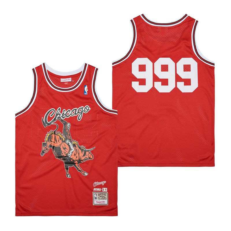 Alternative view of Chicago Bulls 999 Swingman Jersey - Red - JS556 