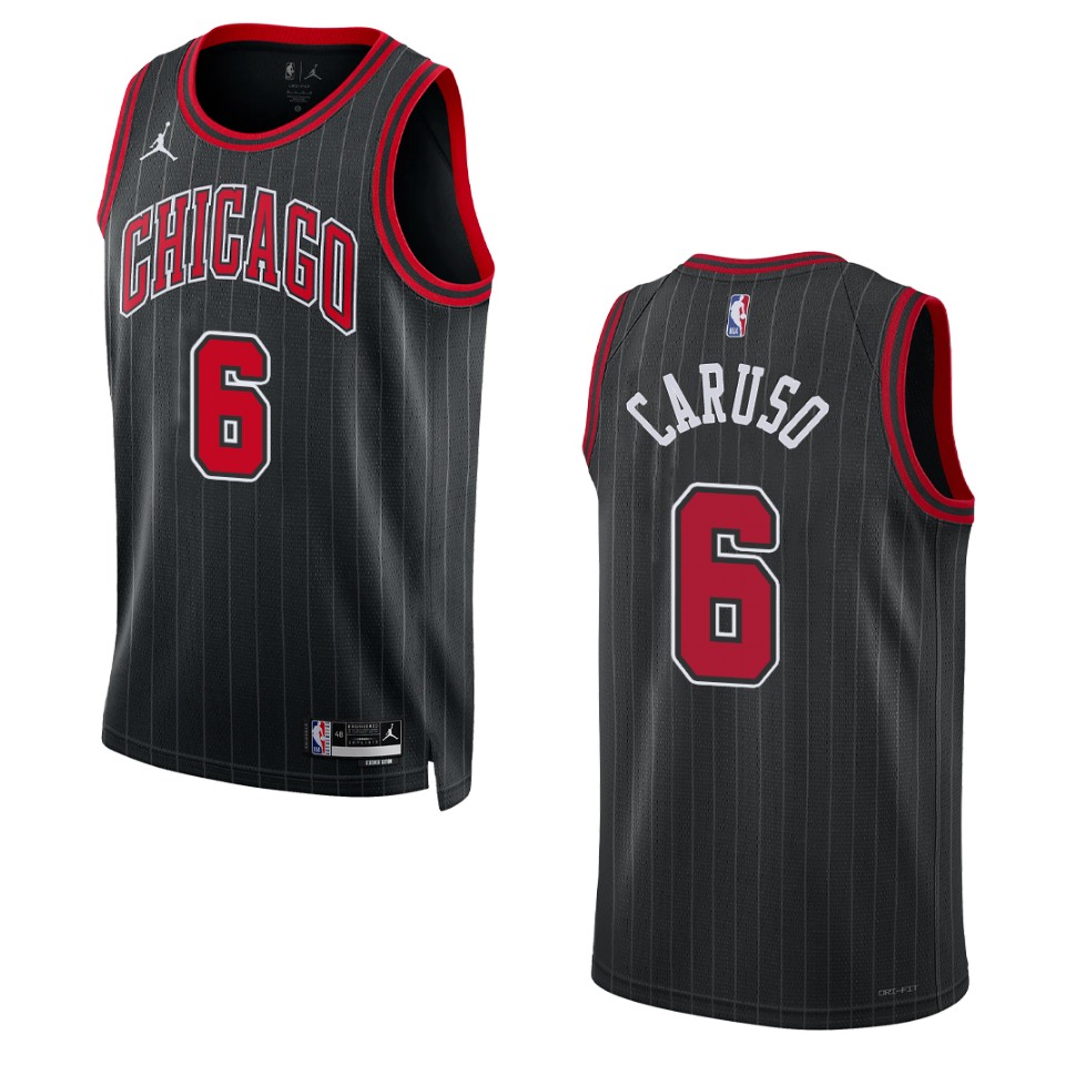 Chicago Bulls Alex Caruso 2022-23 Statement Edition Black Swingman Jersey