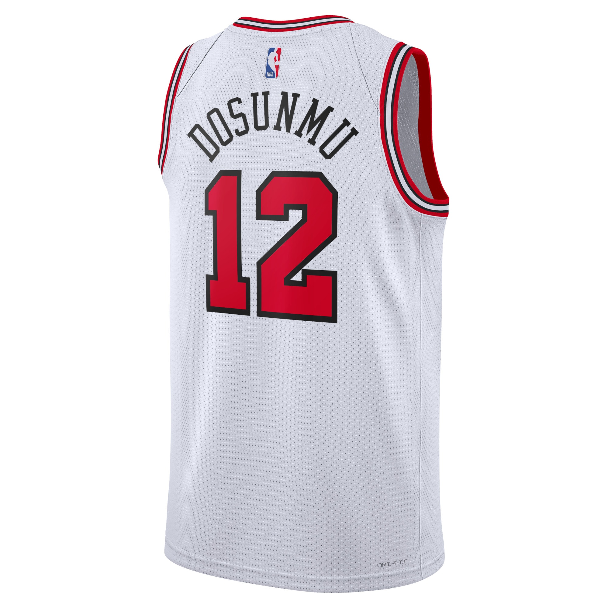 Alternative view of Chicago Bulls Association Edition Swingman Jersey - White - Ayo Dosunmu - Unisex - JS688 
