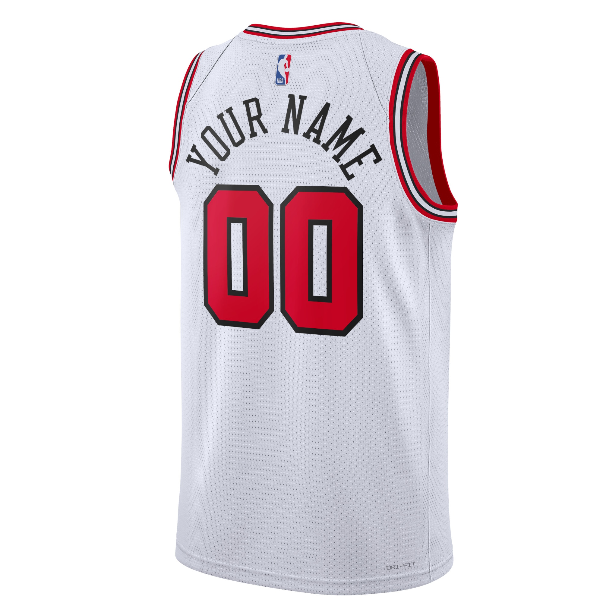 Alternative view of Chicago Bulls Association Swingman Jersey - Custom - Unisex - JS611 