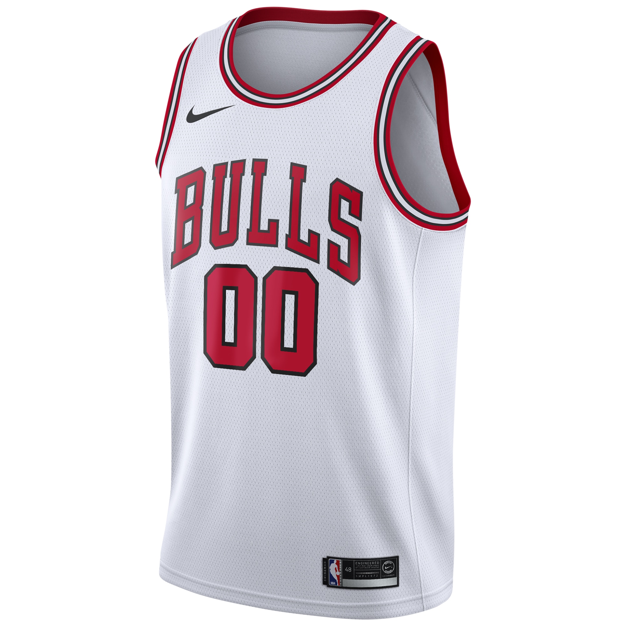 Alternative view of Chicago Bulls Association Swingman Jersey - Custom - Youth - JS436 