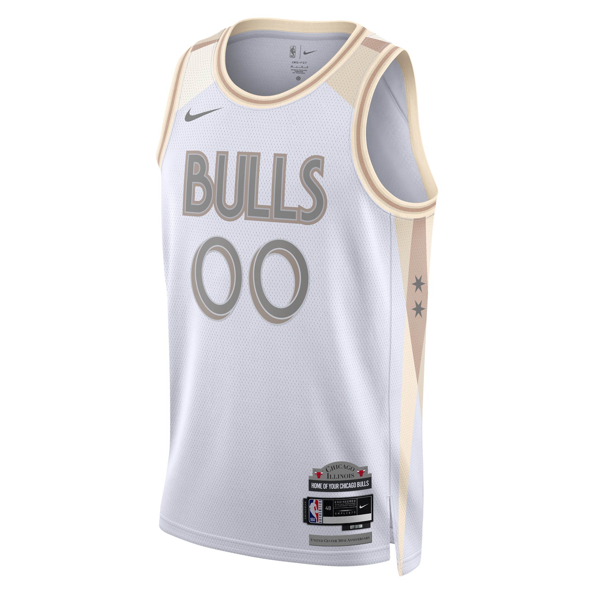 Alternative view of Chicago Bulls City Edition Swingman Jersey 2024 - Custom - Unisex - JS210 