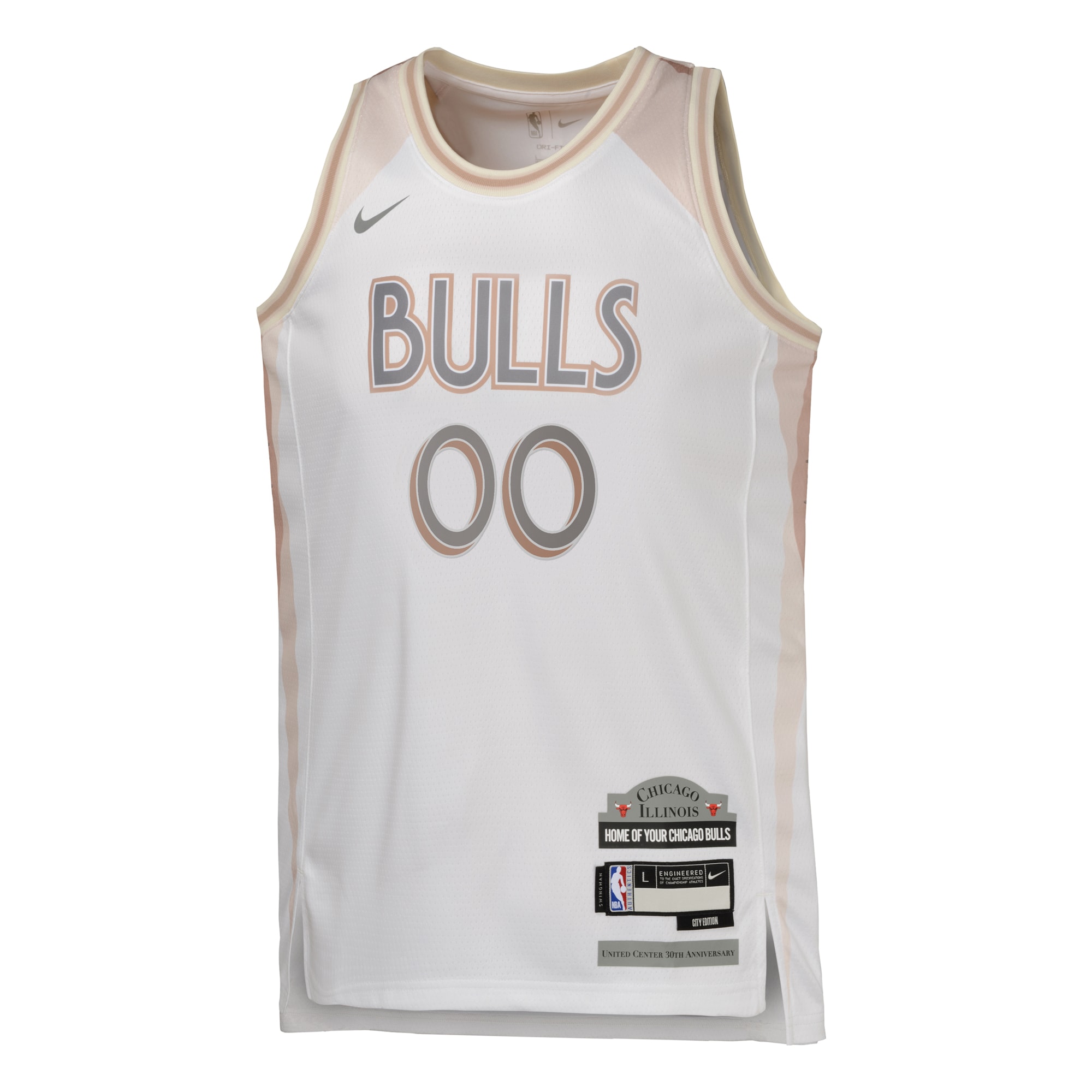 Alternative view of Chicago Bulls City Edition Swingman Jersey 2024 - Custom - Youth - JS221 