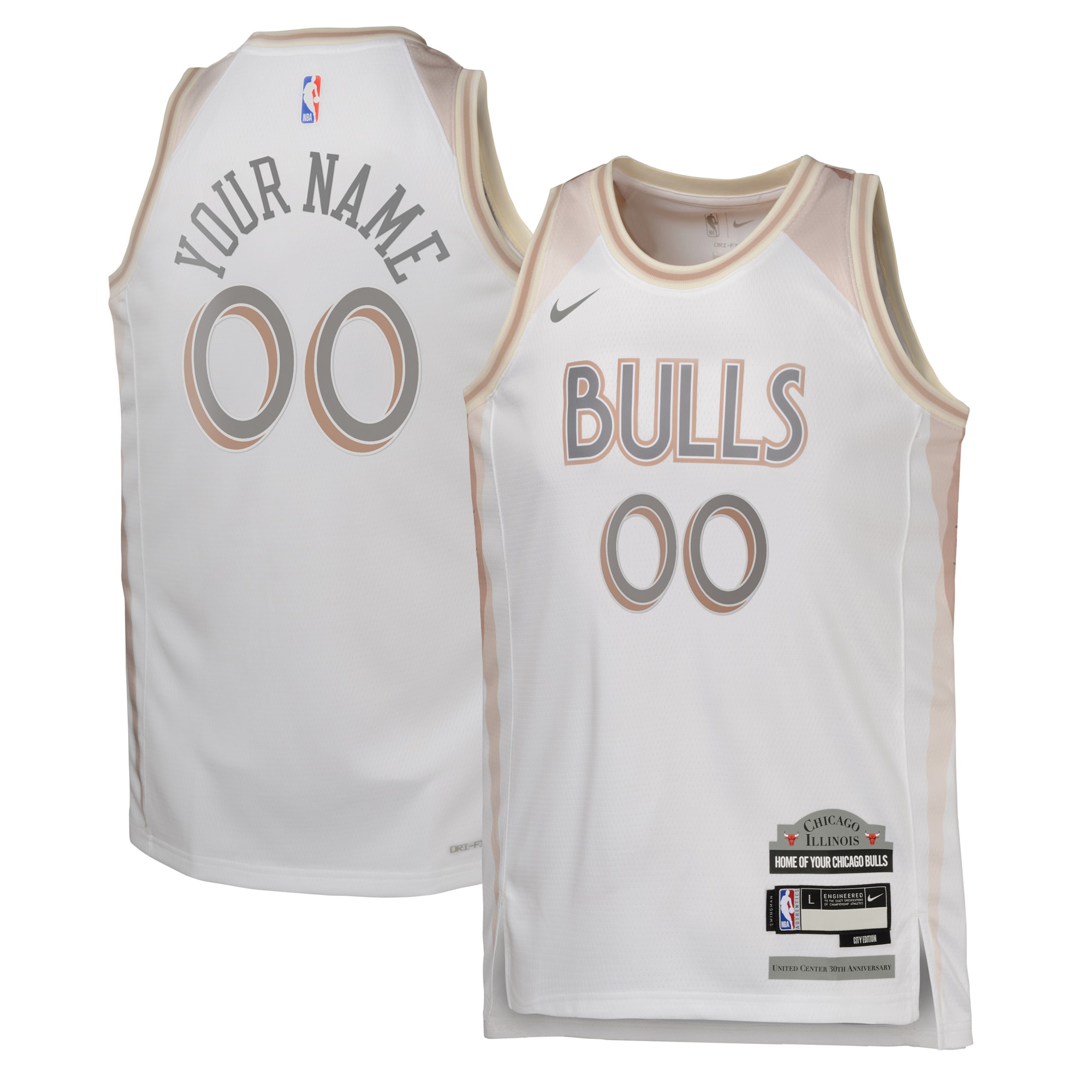 Chicago Bulls City Edition Swingman Jersey 2024 - Custom - Youth - JS235 