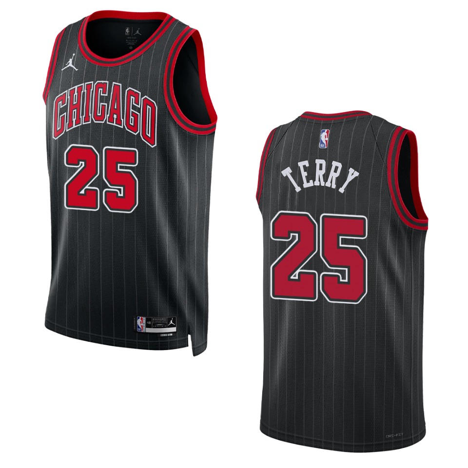 Chicago Bulls Dalen Terry 2022-23 Statement Edition Black Swingman Jersey