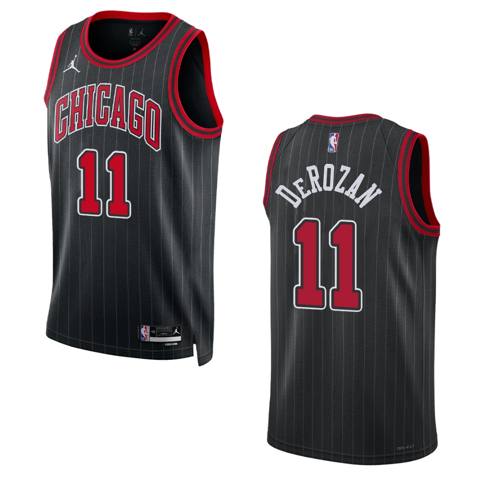 Chicago Bulls Demar Derozan 2022-23 Statement Edition Black Swingman Jersey