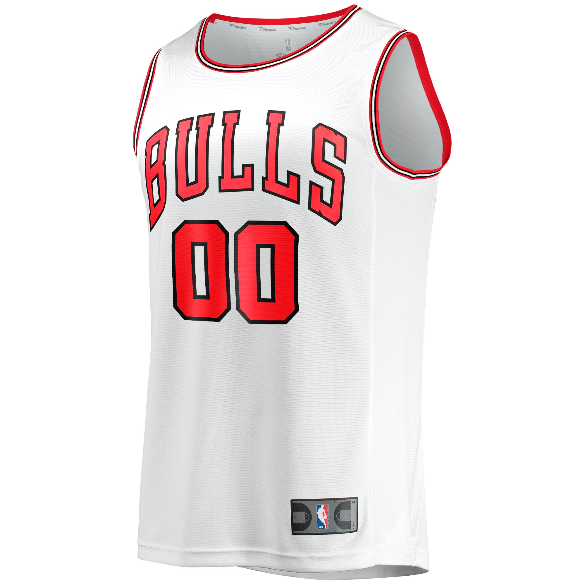 Alternative view of Chicago Bulls Fanatics Fast Break Custom Replica Jersey - Association Edition - White
