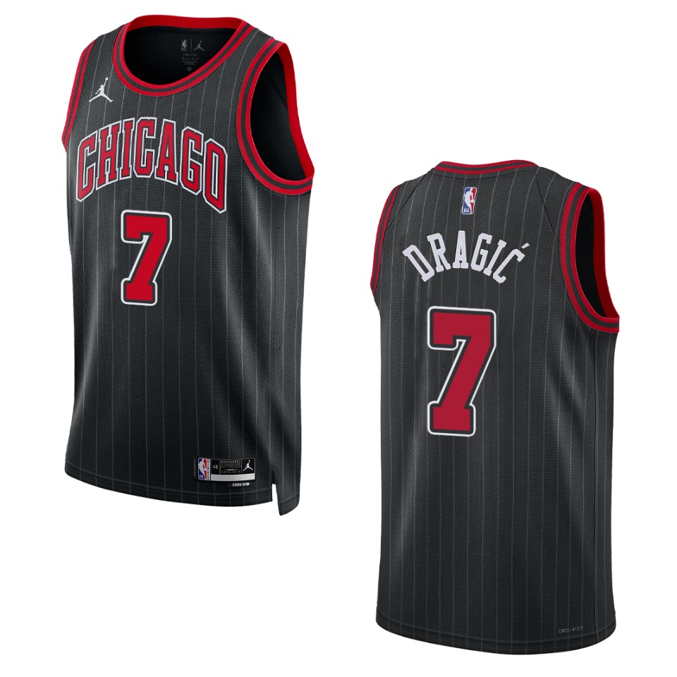 Chicago Bulls Goran Dragic 2022-23 Statement Edition Black Swingman Jersey
