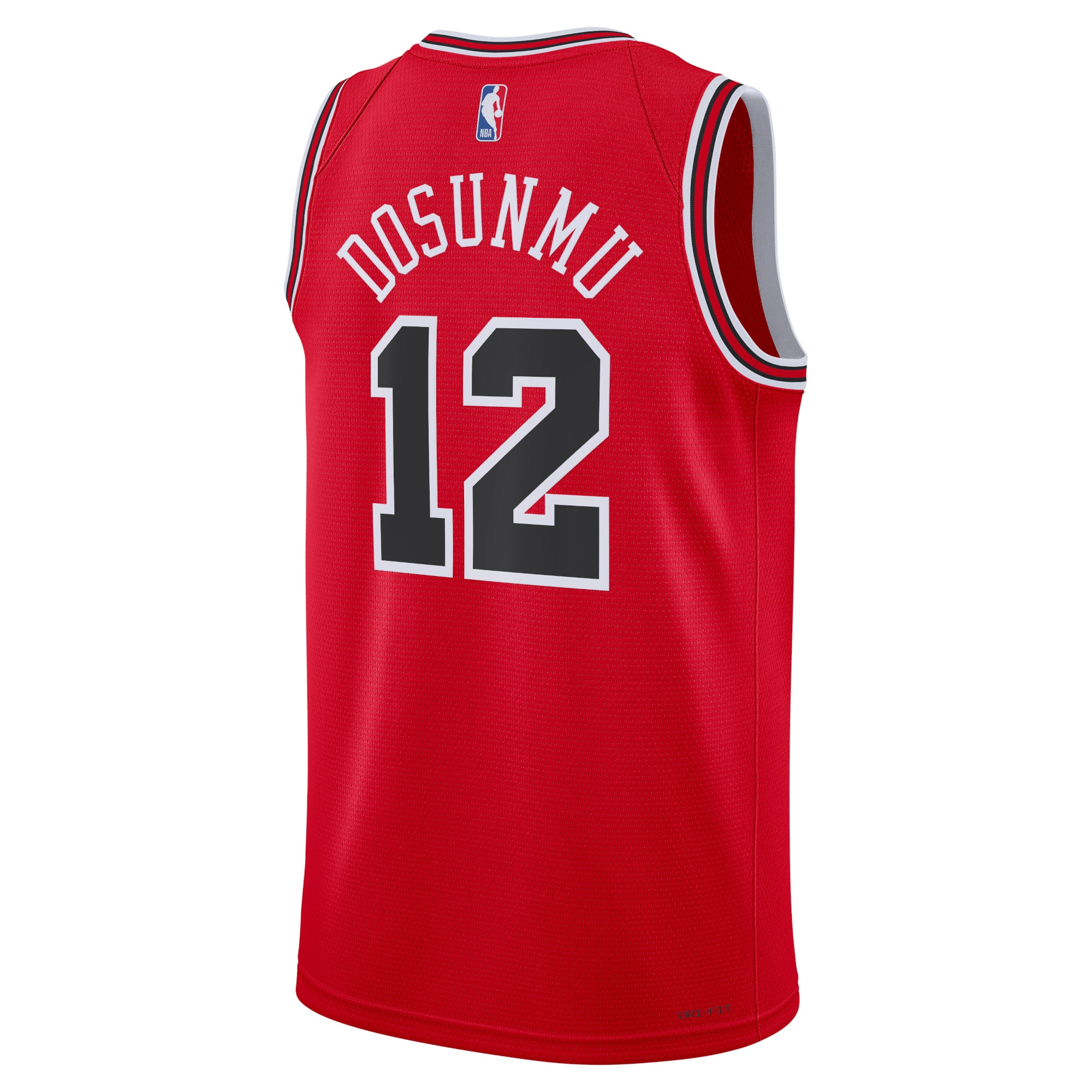 Alternative view of Chicago Bulls Icon Edition Swingman Jersey - Red - Ayo Dosunmu - Unisex - JS847 