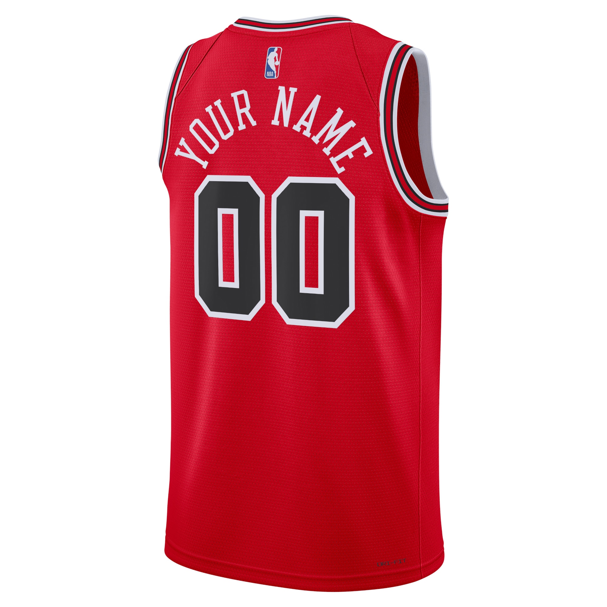Alternative view of Chicago Bulls Icon Swingman Jersey - Custom - Unisex - JS986 