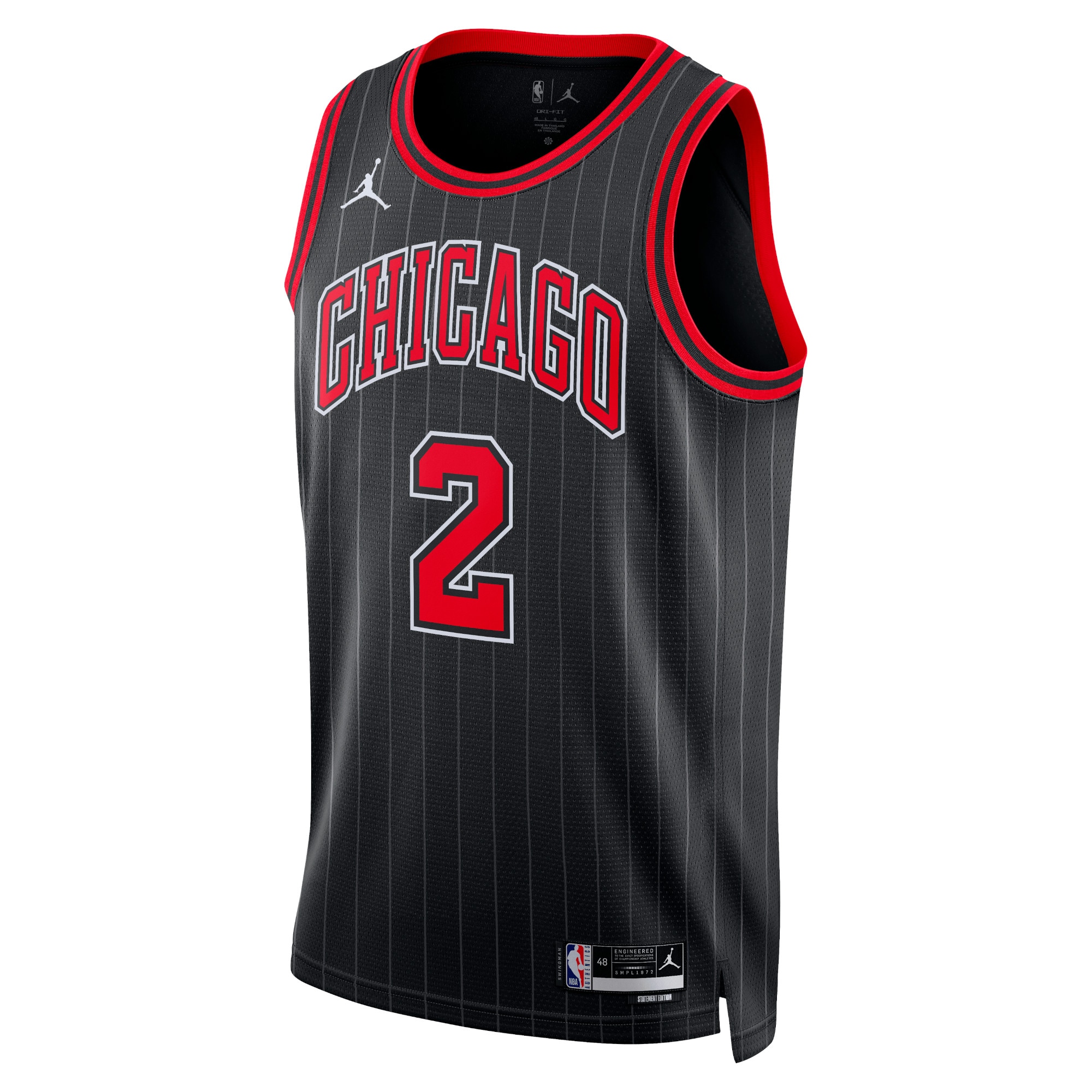 Chicago Bulls Jordan Statement Edition Swingman Jersey - Black - Lonzo Ball - Unisex - JS595 