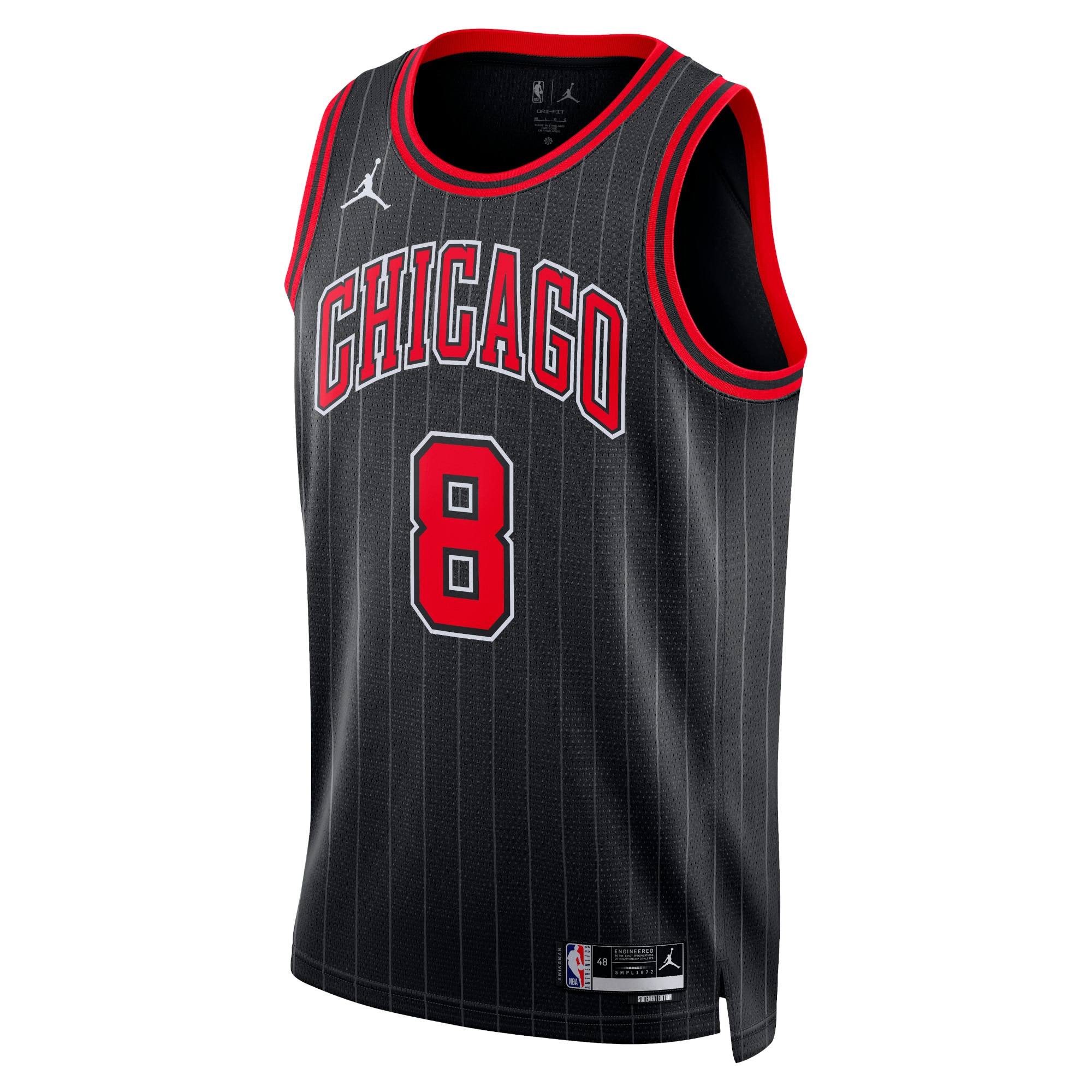 Chicago Bulls Jordan Statement Edition Swingman Jersey - Black - Zach LaVine - Unisex - JS313 