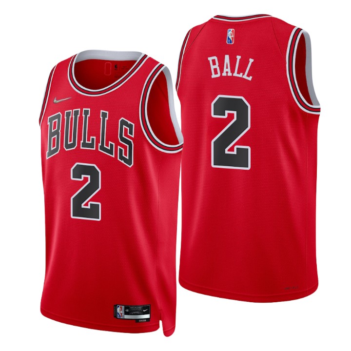 Chicago Bulls Lonzo Ball 75th Anniversary Diamond Jersey Icon