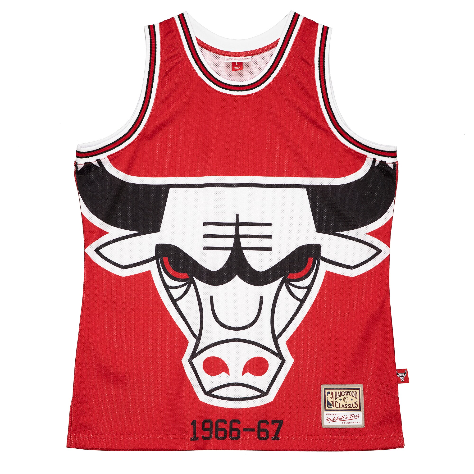 Alternative view of Chicago Bulls Mitchell & Ness Hardwood Classics Blown Out Fashion Jersey - Red