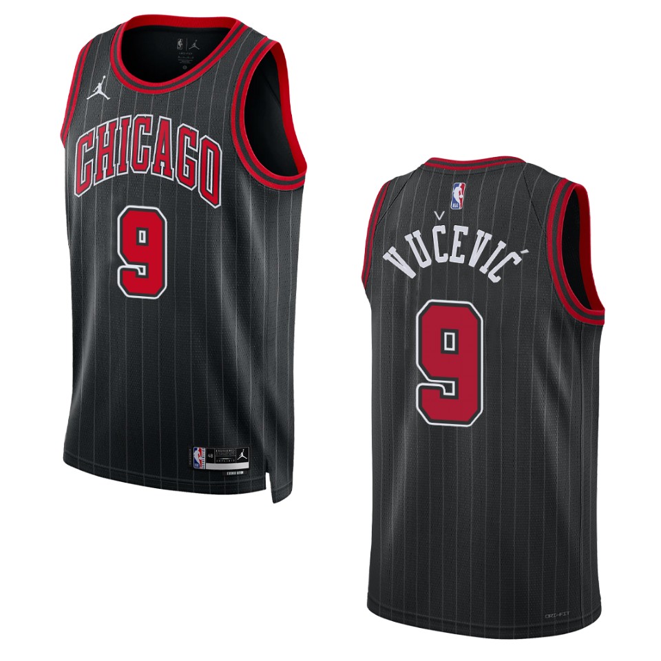 Chicago Bulls Nikola Vucevic 2022-23 Statement Edition Black Swingman Jersey