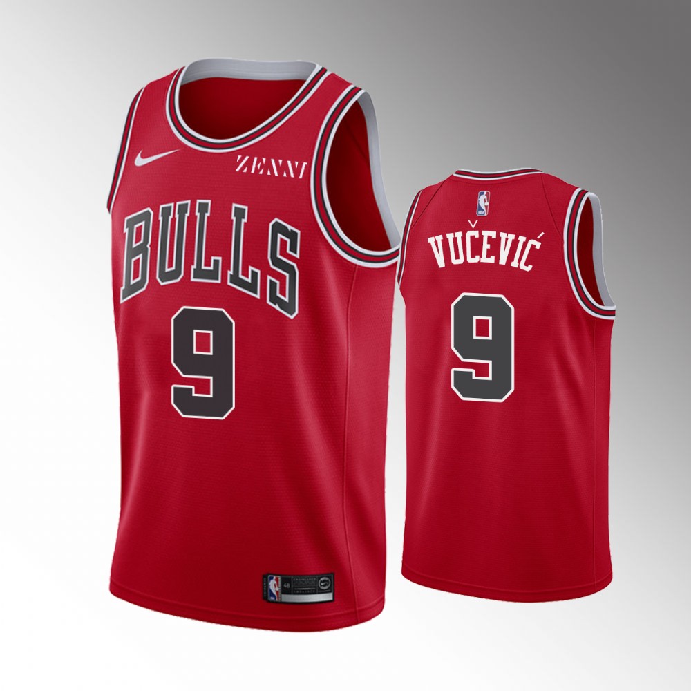 Chicago Bulls Nikola Vucevic Red Icon Edition Vucevic Jersey