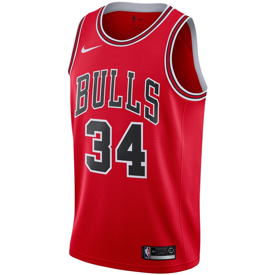 Alternative view of Chicago Bulls Wendell Carter Jr. Men's Swingman Team Jersey - Red