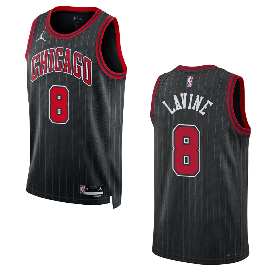 Chicago Bulls Zach Lavine 2022-23 Statement Edition Black Swingman Jersey