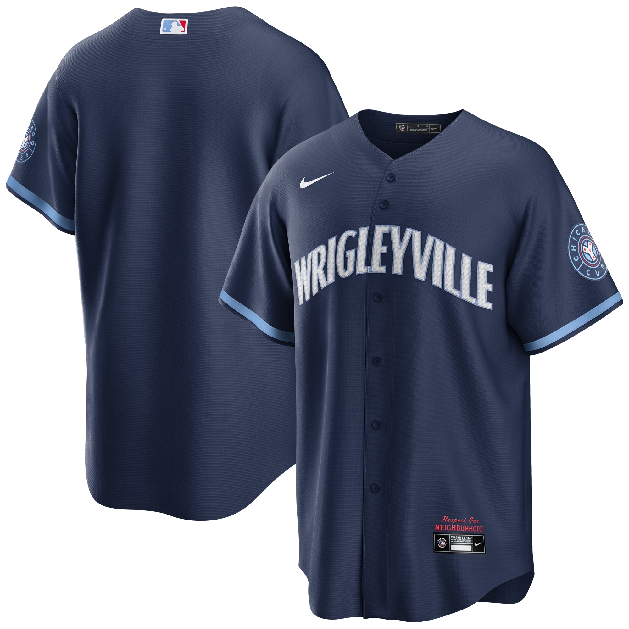 Chicago Cubs 2021 City Connect Replica Jersey - Navy