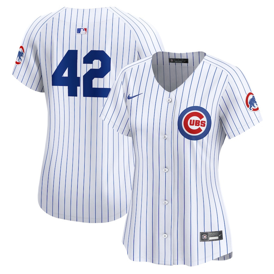 Chicago Cubs 2024 Jackie Robinson Day Home Limited Women Jersey - White