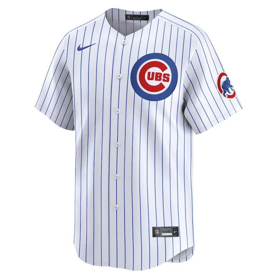 Alternative view of Chicago Cubs 2024 Jackie Robinson Day Home Men Limited Jersey - White