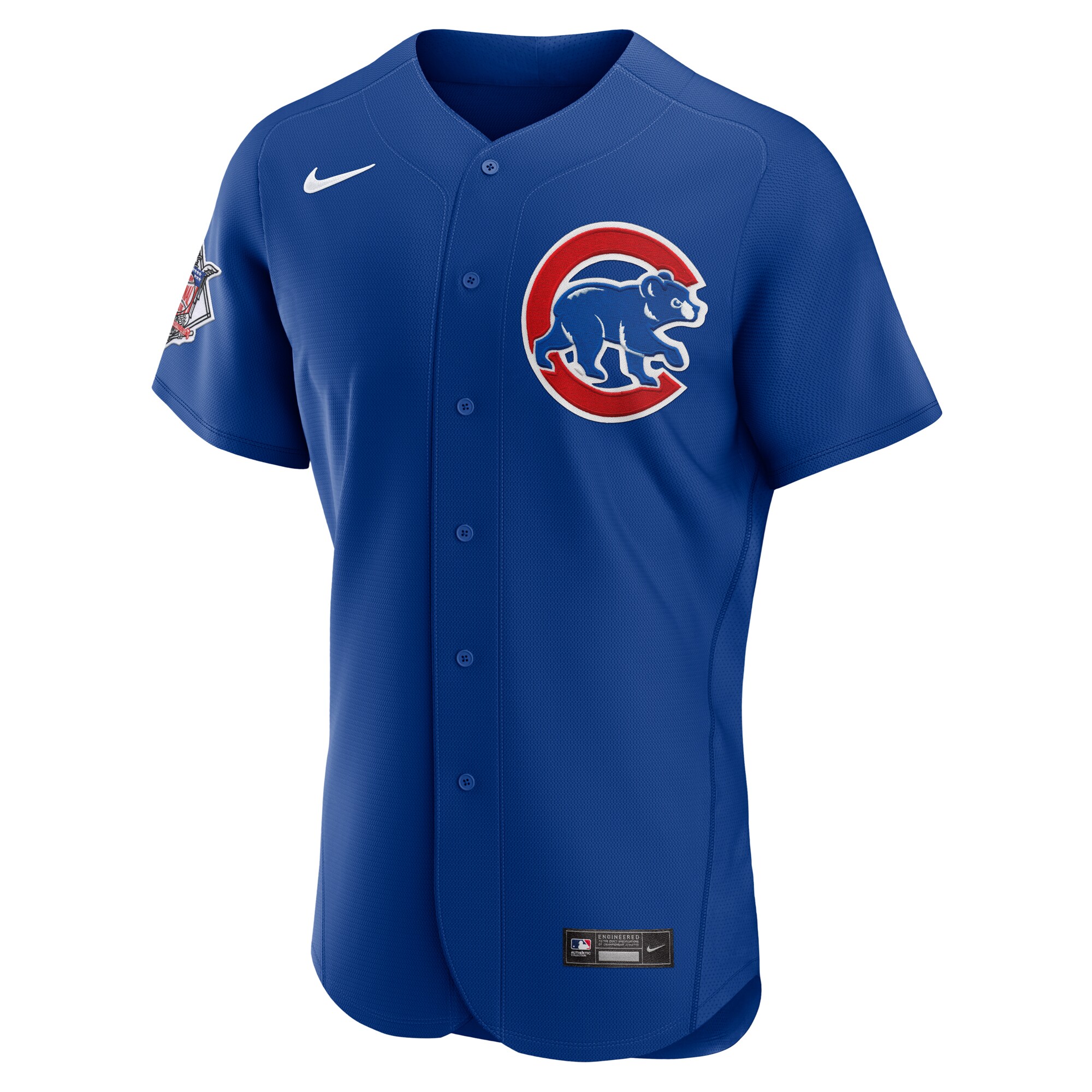 Alternative view of Chicago Cubs Alternate Authentic Custom Jersey - Royal