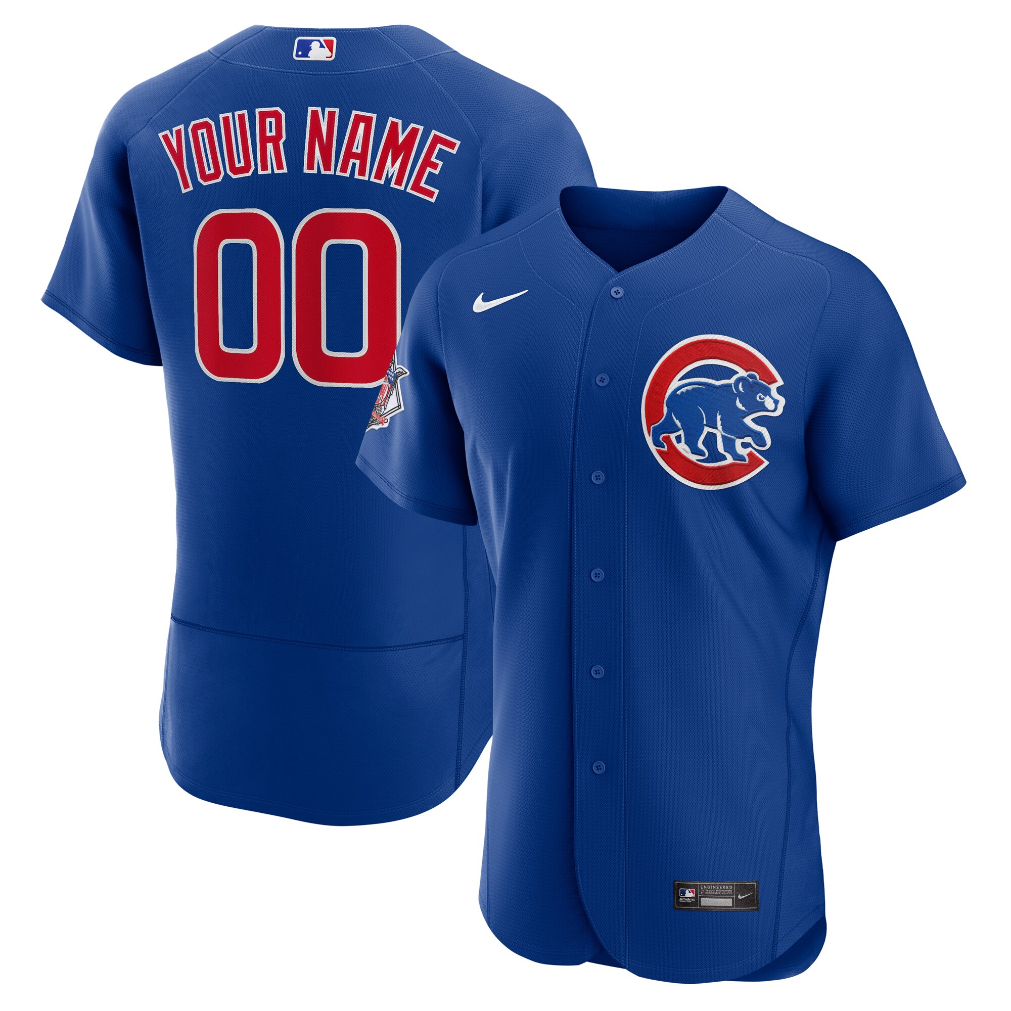 Chicago Cubs Alternate Authentic Custom Jersey - Royal