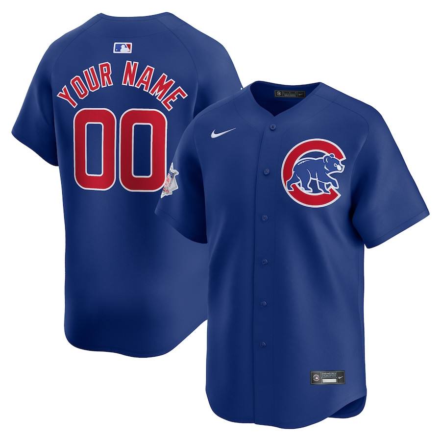 Chicago Cubs Alternate Limited Custom Men Jersey - Royal