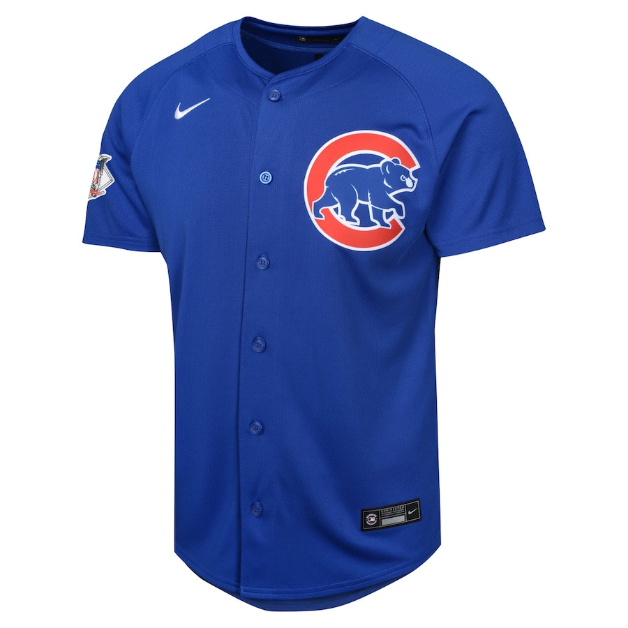 Alternative view of Chicago Cubs Alternate Limited YOUTH Jersey - Blue