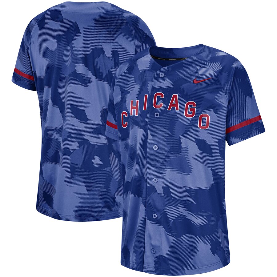 Chicago Cubs Camo Jersey – Royal